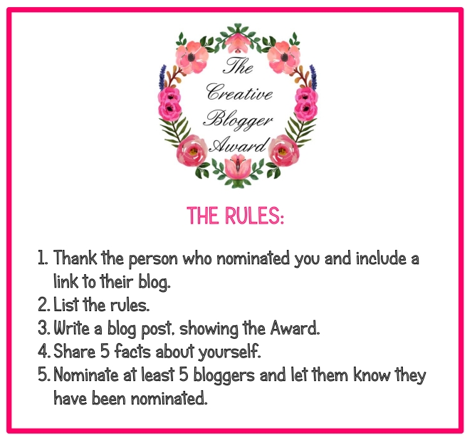 The creative blogger award rules.jpg