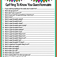 Getting To Know Your Child or Stepchild Questionnaire + Free Printable